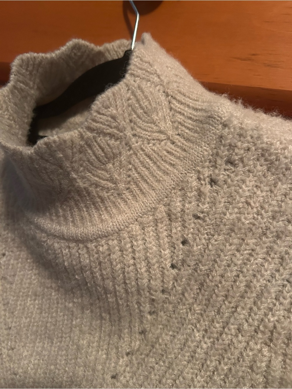 Women’s Gentle Fawn Cream Cable-Knit Mock Neck Sweater